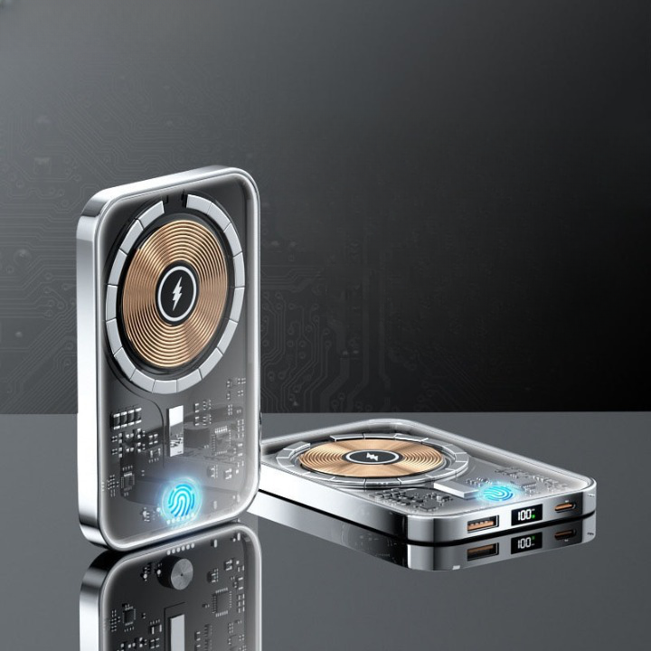 Transparent Magnetic Mini Wireless Power Bank - Image 0