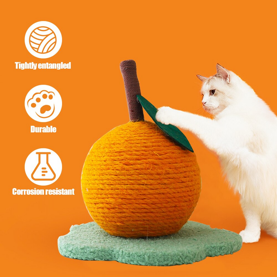 Orange Tree Pet Scratching Toy - Image 1