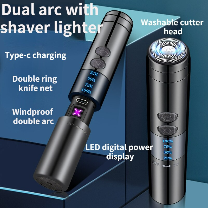 Built-in Lighter Windproof Rechargeable Beard Trimmer - Image 2