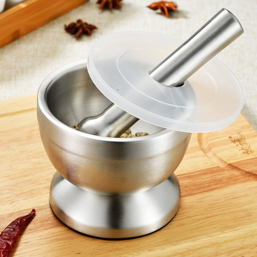 Anti-Splash Stainless Steel Herbs Crusher - Image 0
