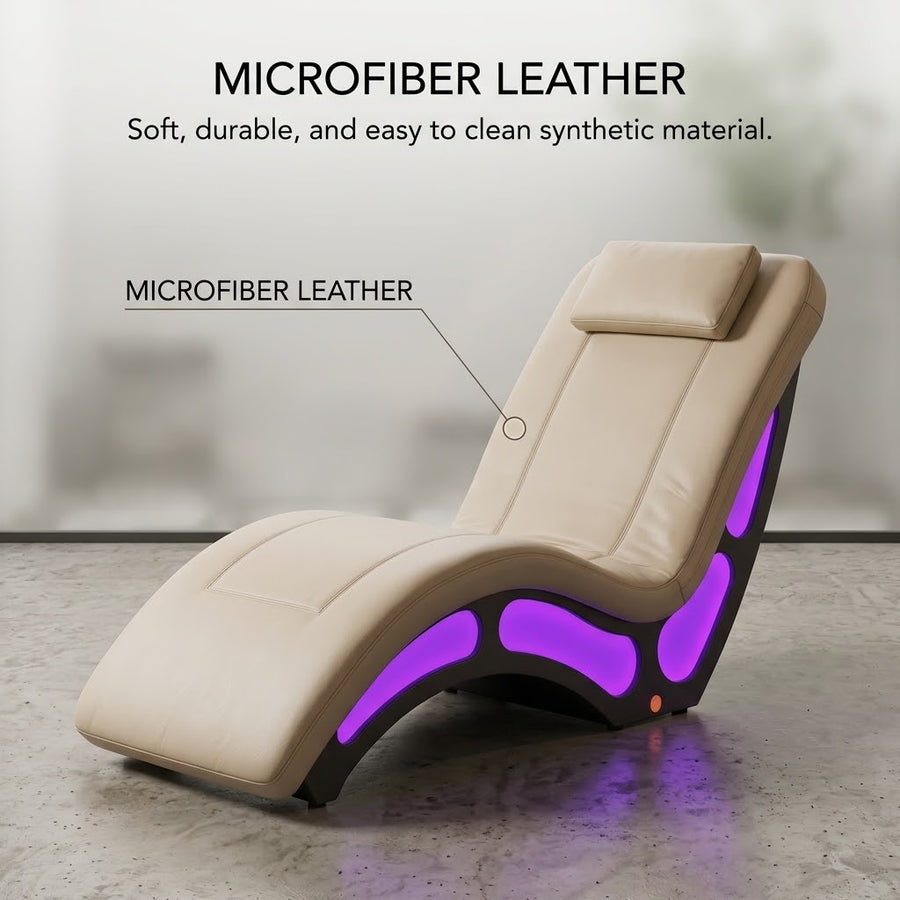 Modern Heated Massage LED Lighting Lounge Chair