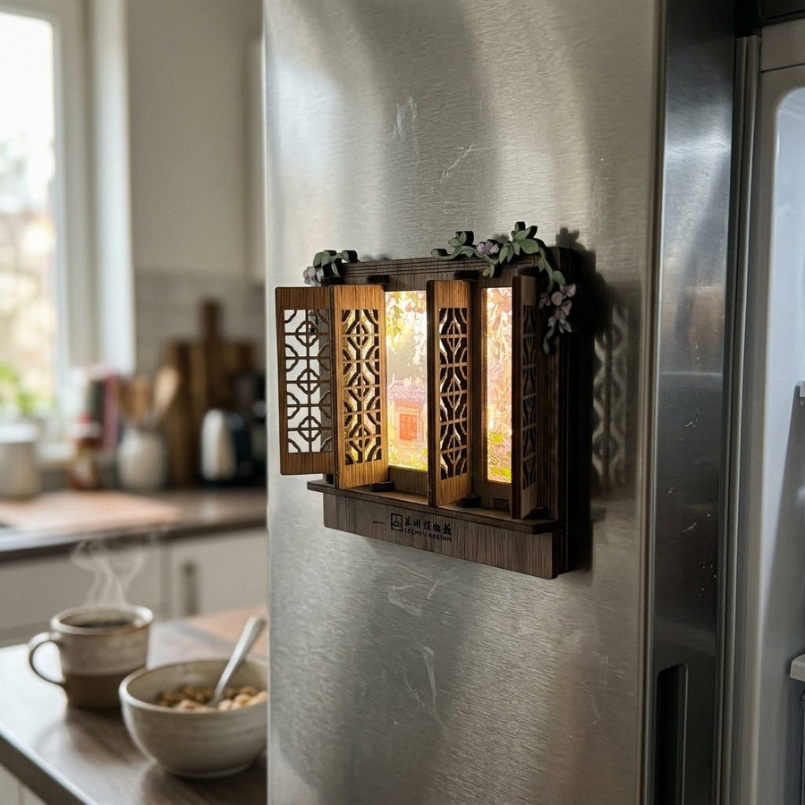 Storybook Window Glow Fridge Magnet