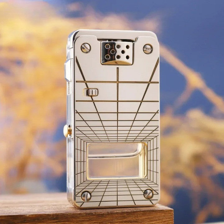 Premium Ruler Design Windproof Metal Lighter - Image 1