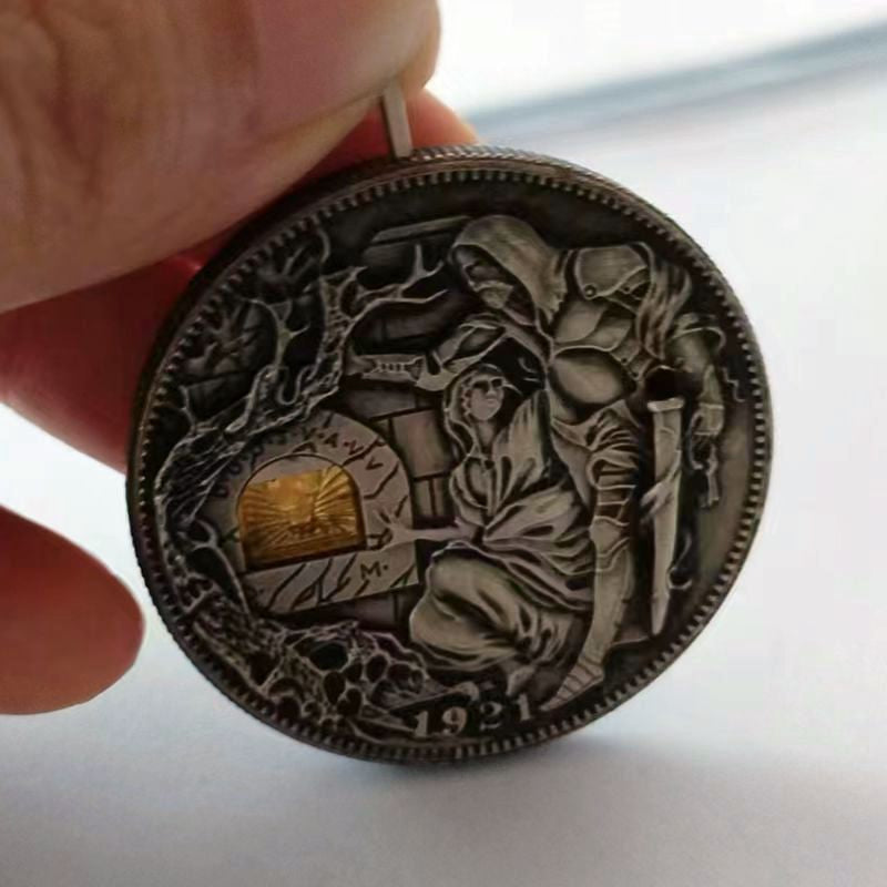 Handmade Secret Mystic Mechanic Collectible Nickel - Image 2