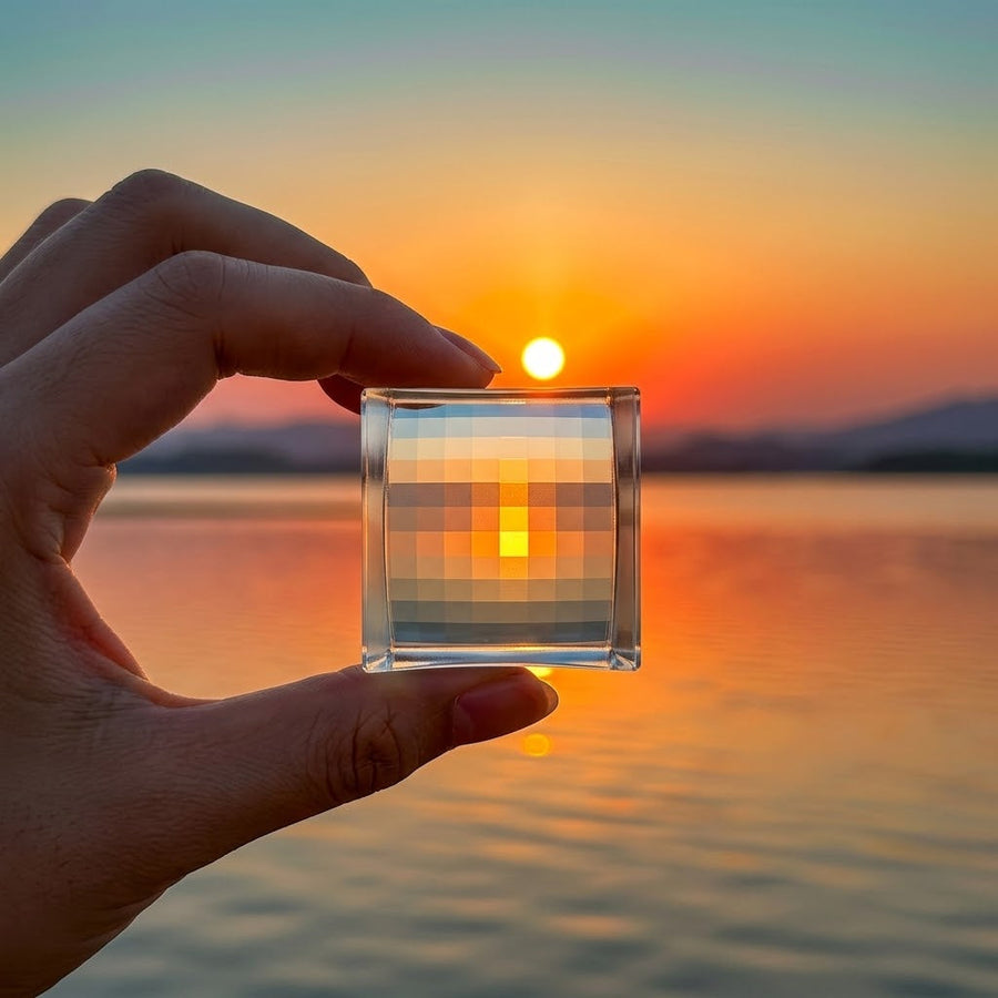 Pixel Lens Crystal Photo Filter Decor - Image 0