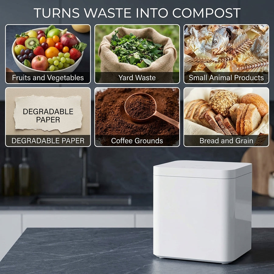 No Waste Smart Kitchen Food Composter Recycling Machine - Image 2