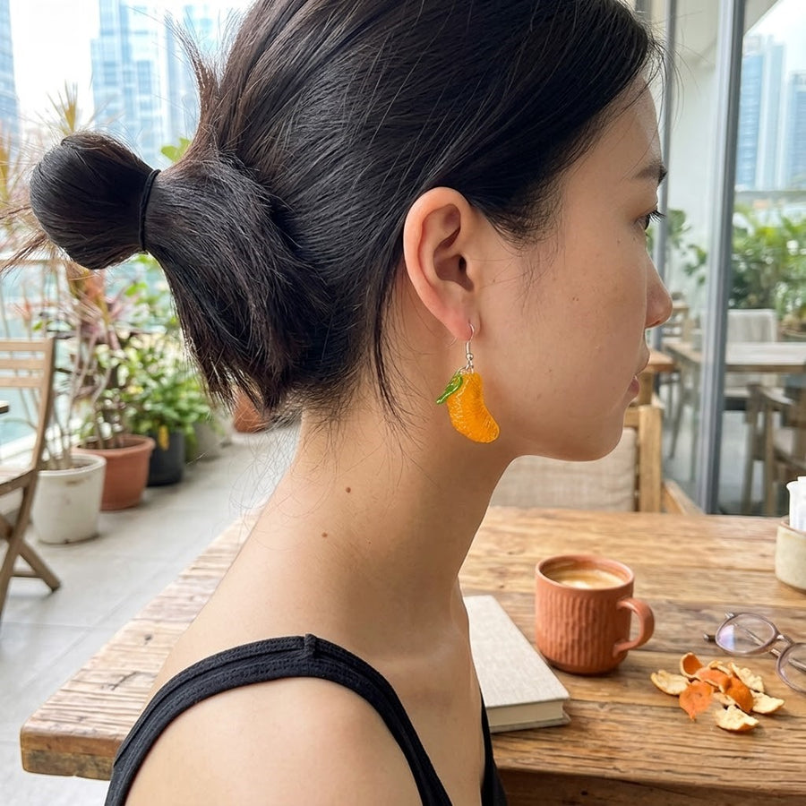 Yummy Orange Earrings