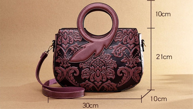 Classic Vintage Style Japanese Leather Handbag - Image 3