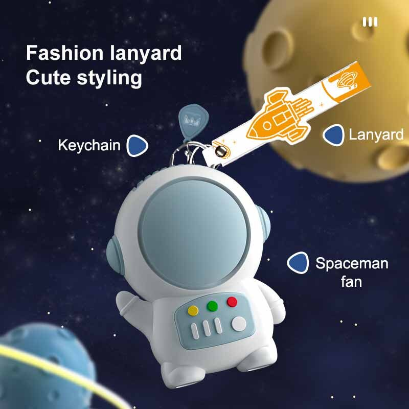 Creative Astronaut Mini Keychain Fan - Image 1