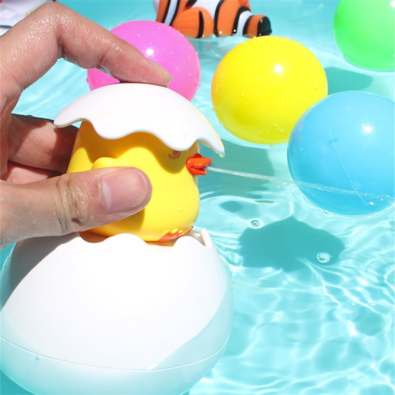 Water Sprinkler Egg Shape Baby Bath Toy - Image 1