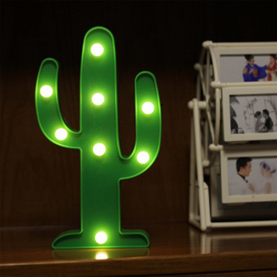 Cute Cactus Night LED Lights - Image 0