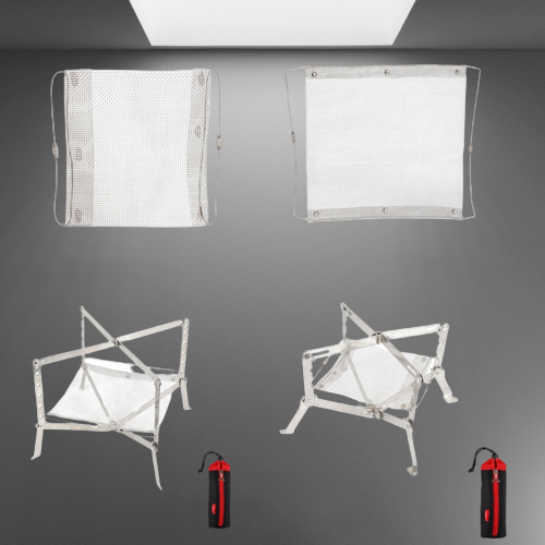 Mini Flame Foldable Stainless Steel Fire Rack - Image 1