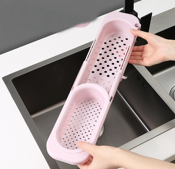 Kitchen Retractable Sink Rack Organizer - Image 10
