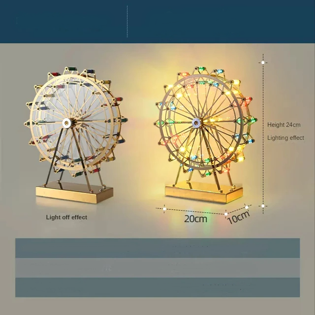 Colorful Rotating Wheel Table Lamp - Image 6