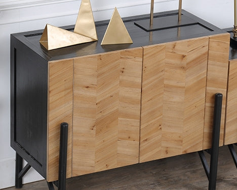 Nordic Elegant Side Entrance Wood Cabinet - Image 6
