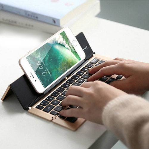 Portable Wireless Foldable Tablet Holder Keyboard - Image 0