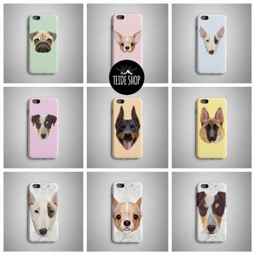Geometric White Tiger iPhone 8 Plus Case iPhone 8 - Image 2