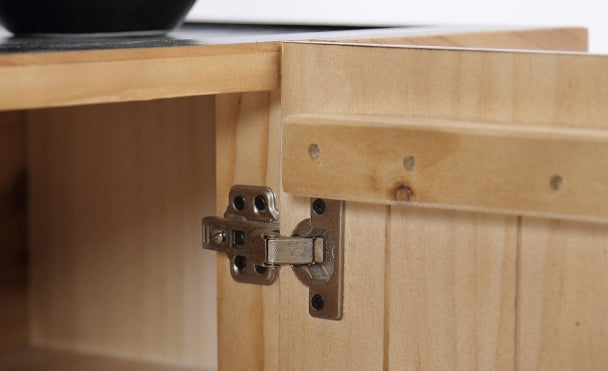Nordic Elegant Side Entrance Wood Cabinet - Image 7