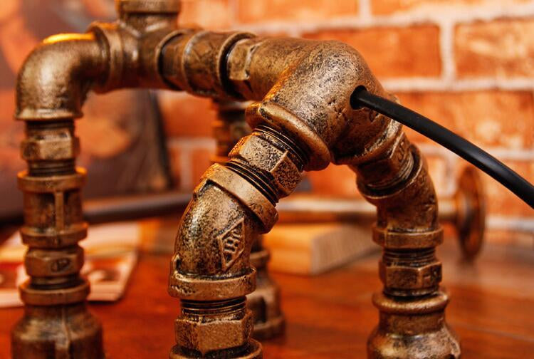 Dog Puppy Iron Pipe Table Lamp - Image 9