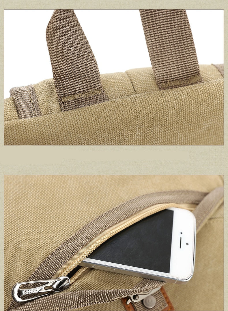 Shoulder Strap Zipper Solid Casual Backpack - Image 21
