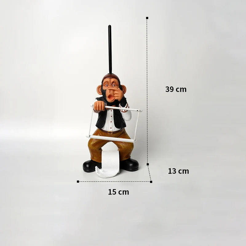 Monkey Toilet Paper Holder - Image 4