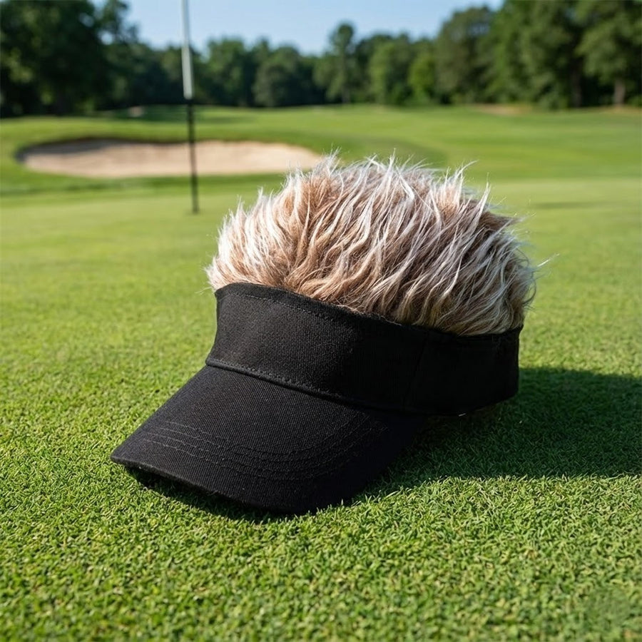 Hip-Hop Fake Hair Baseball Hat - Image 0