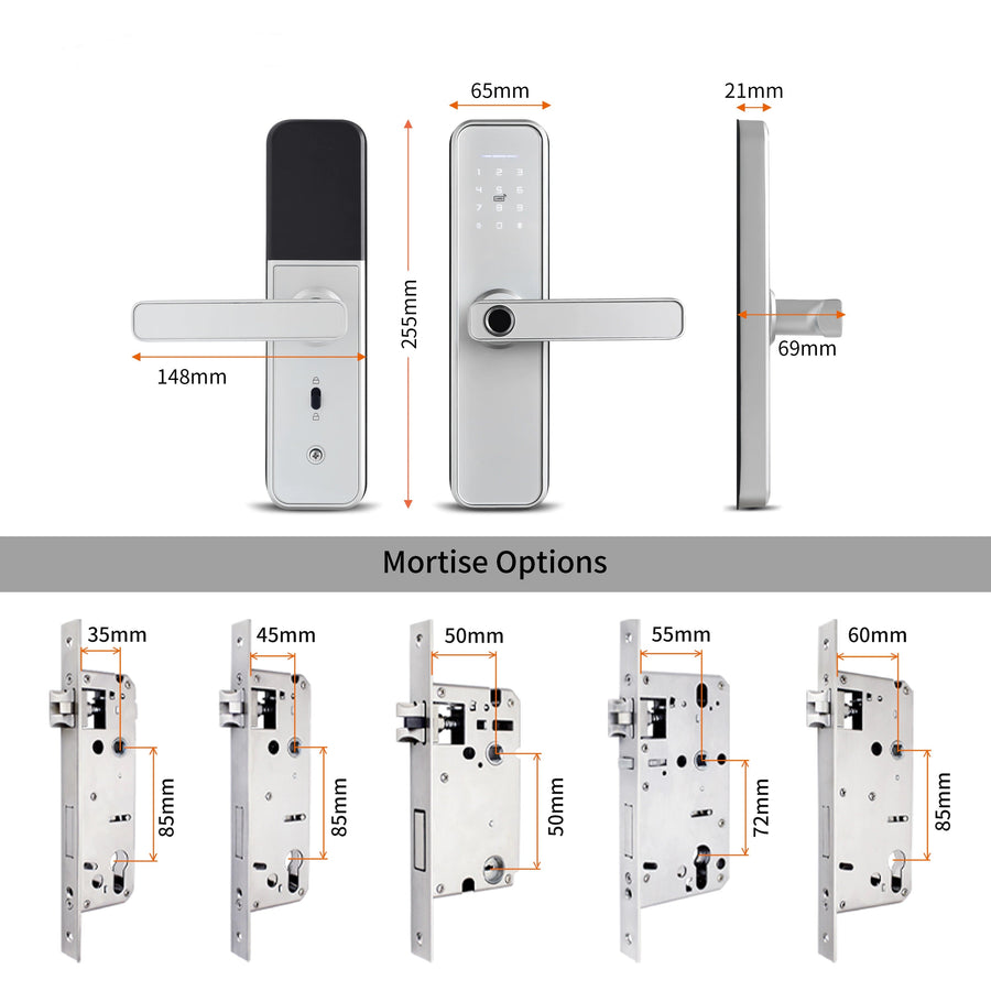 Smart Secure Biometric Fingerprint Door Lock - Image 1