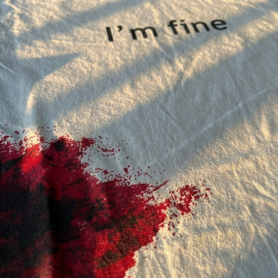 I'm Fine Funny T-Shirt - Image 6