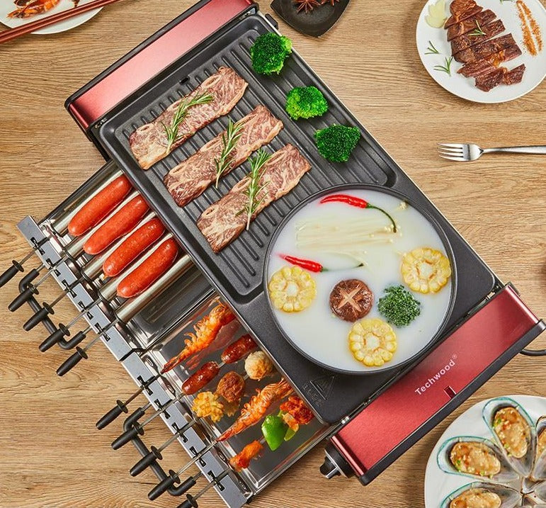 Multifunctional Smokeless Non-Stick Indoor Grill - Image 0