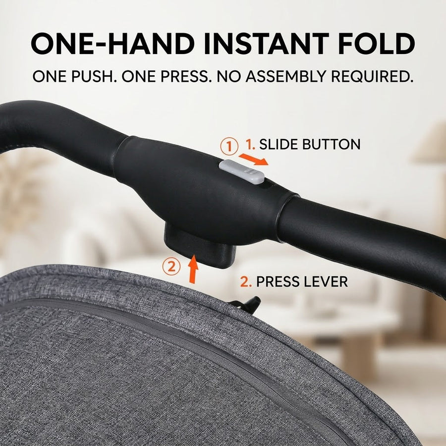 Foldable Light Weight Baby Stroller - Image 6