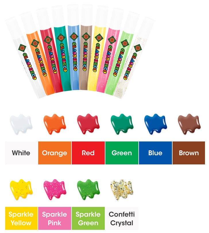 DIY Christmas Glass Educational Paint Set - Image 1