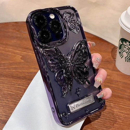 Butterfly Light Transparent iPhone Case - Image 0