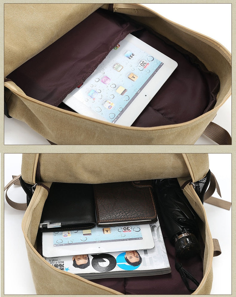 Shoulder Strap Zipper Solid Casual Backpack - Image 5