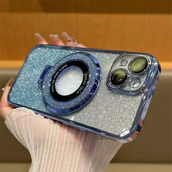 Glitter Magnetic Ring Stand Phone Case - Image 6