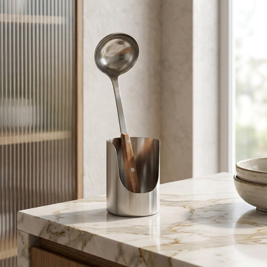 Spoon Dock Stainless Steel Utensil Rest Holder