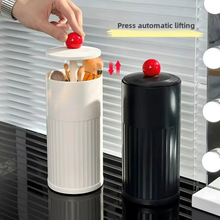 Automatic Pop-Up Cylindrical Makeup Brush Organizer - Image 1