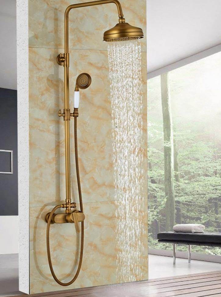 Elegant Luxury Antique Rainfall Bathroom Shower Set - Image 2
