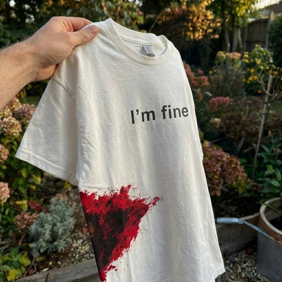 I'm Fine Funny T-Shirt - Image 4