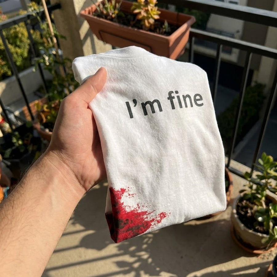 I'm Fine Funny T-Shirt - Image 5