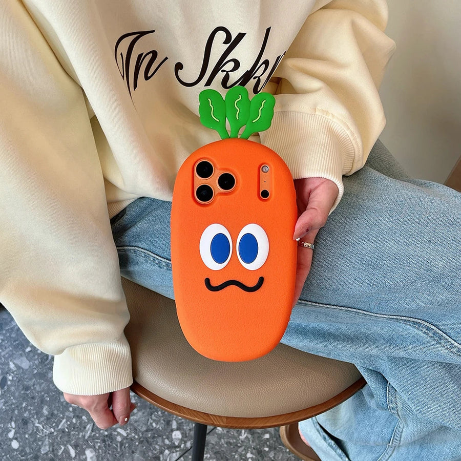 3D Carrot Shockproof iPhone Cases - Image 1