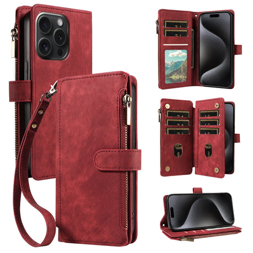 Wallet Leather Flip Cases For iPhone Models - Image 0