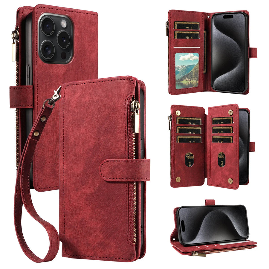 Wallet Leather Flip Cases For iPhone Models - Image 0