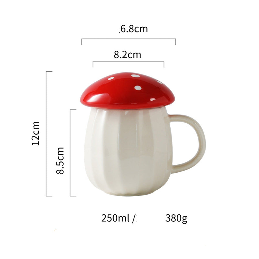 Creative Ceramic Mushroom Mug - Image 4