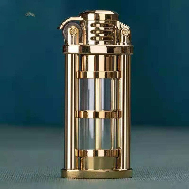 Transparent Windproof Metal Kerosene Flame Fusion Lighter - Image 6