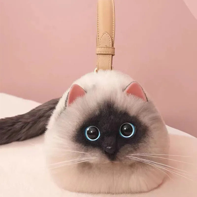 Realistic Cat Handmade Shoulder Bag - Image 2