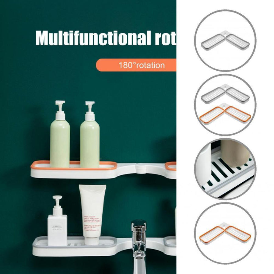 Wall-Mounted Rotatable Bathroom Shelf - Image 1