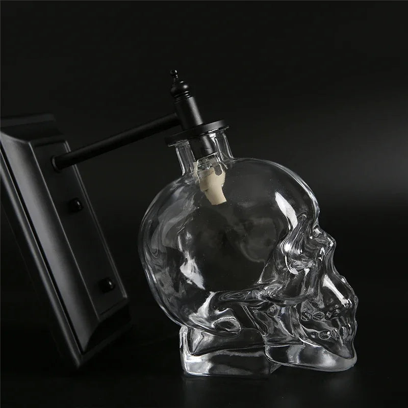 Gothic Skull Bottle Retro Wall Lamp - Image 3