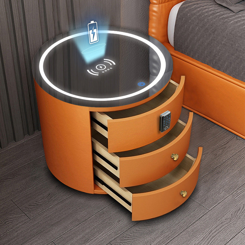 Round Smart Wireless Charging Bedside Table - Image 2