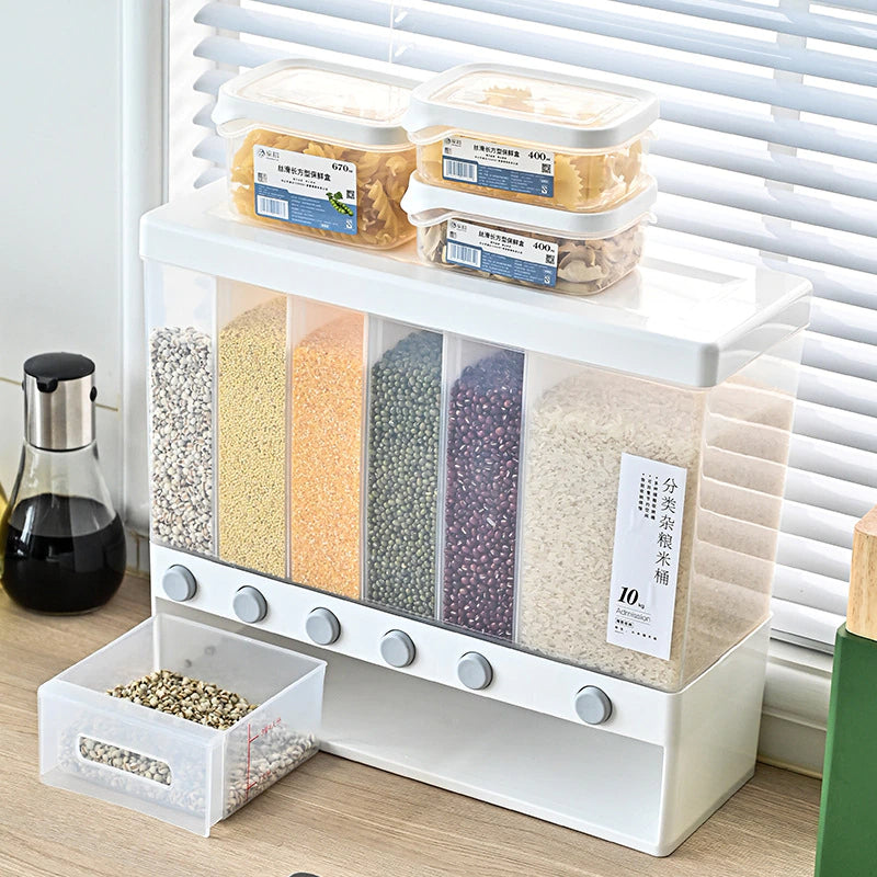 Wall-Mounted Automatic Kitchen Grain Rice Storage Tank - Image 11