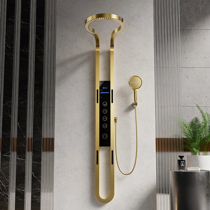 Nordic Rain LED Thermostatic Waterfall Shower Set - Image 7